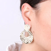 Orecchini in Argento 925 a cerchio martellati