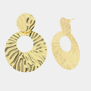 Orecchini in Argento 925 a cerchio martellati