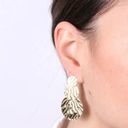 Orecchini in Argento 925 martellati a tre cerchi