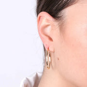 Orecchini in Argento 925 a cerchio arricciato