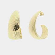 Orecchini in Argento 925 martellato a semicerchio