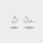 Orecchini argento 925 con perla a lobo - BYSIMON gioielli