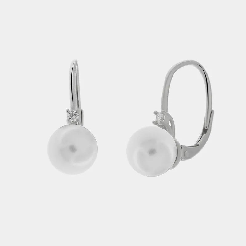 Orecchini in Argento 925 con perla Collezione Barcellona - BYSIMON gioielli