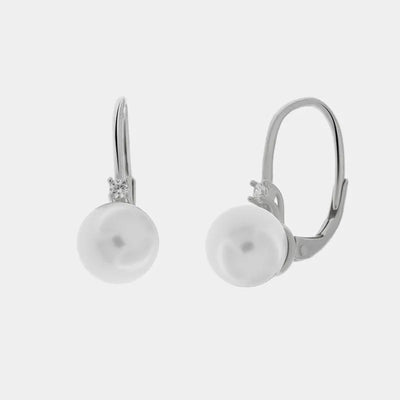 Orecchini in Argento 925 con perla Collezione Barcellona - BYSIMON gioielli