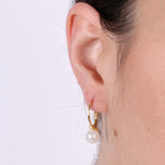 Orecchini in Argento 925 con perla Collezione Barcellona - BYSIMON gioielli