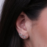 Orecchini in Argento 925 con scritta Love