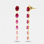 Orecchini in Argento 925 con sfumature rosa - BYSIMON gioielli