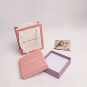 Orecchini in Argento 925 a cerchio con scritta LOVE e cuore rosa