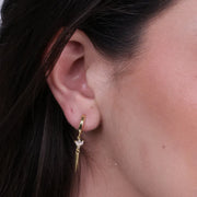 Orecchini in Argento 925 a cerchio con zirconi