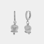 Orecchini in Argento 925 con campanella Capri e zirconi