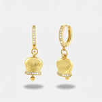 Orecchini in Argento 925 con campanella Capri e zirconi