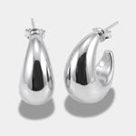 Orecchini in Argento 925 mezza luna Collezione Amsterdam - BYSIMON gioielli