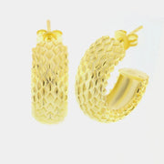 Orecchini in Argento 925 Orecchini in Argento 925 a cerchio puntinati