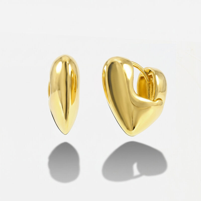 Orecchini in Argento 925 a forma di cuore Collezione Amsterdam - BYSIMON gioielli