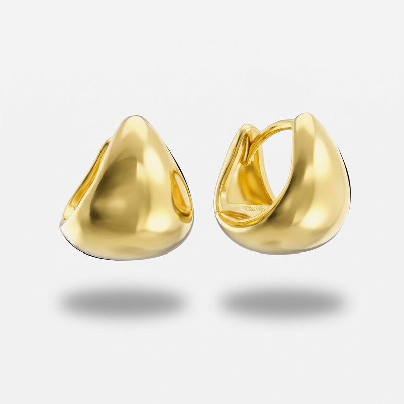 Orecchini in Argento 925 a mezza luna Collezione Amsterdam - BYSIMON gioielli