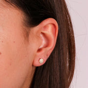 Orecchini in Argento 925  con zirconi bianchi