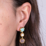 Orecchini in Argento 925 con fiori colorati SIMEONE - gioiello BySimon