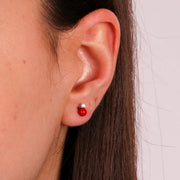 Orecchini in Argento 925 in pasta di corallo