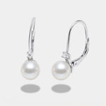 Orecchini in Argento 925 con perla chiusura a monachella - BYSIMON gioielli