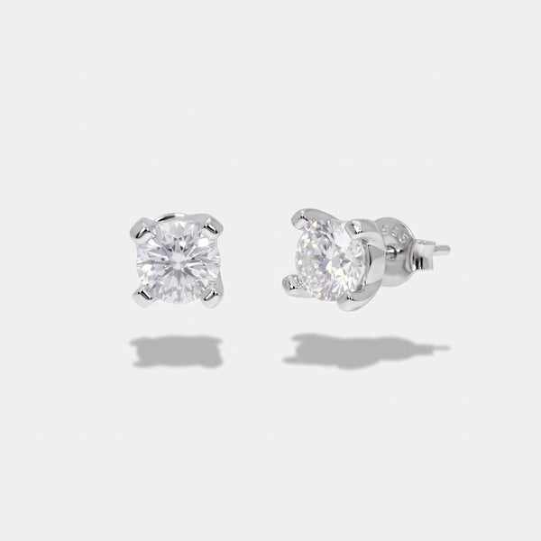 Orecchini argento 925 a lobo punto luce - BYSIMON gioielli