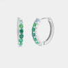 Orecchini in Argento 925 con zirconi nelle sfumature del verde