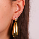Orecchini in Argento 925 lucido con punto luce SIMEONE - gioiello BySimon