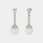 Orecchini in Argento 925 con perla pendente