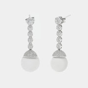 Orecchini in Argento 925 con perla pendente