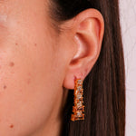 Orecchini in Argento 925 con zirconi gialli SIMEONE - gioiello BySimon