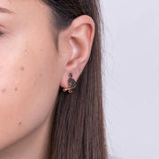 Orecchini in Argento 925 in stile antico con fiore