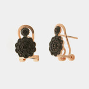 Orecchini in Argento 925 in stile antico con fiore