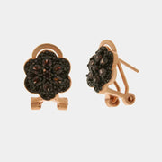 Orecchini in Argento 925 in stile antico con fiore a lobo