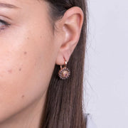 Orecchini in Argento 925 in stile antico con fiore