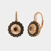 Orecchini in Argento 925 in stile antico con fiore