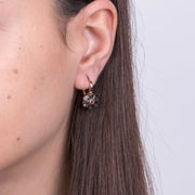 Orecchini in Argento 925 in stile antico con fiore