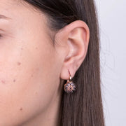 Orecchini in Argento 925 con fiore in stile antico