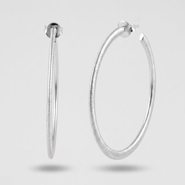 Orecchini in Argento 925 cerchio liscio - BYSIMON gioielli