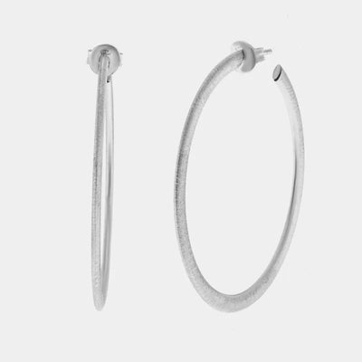 Orecchini in Argento 925 cerchio liscio - BYSIMON gioielli