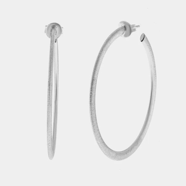 Orecchini in Argento 925 cerchio liscio - BYSIMON gioielli