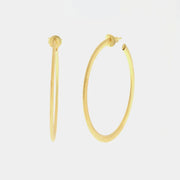 Orecchini in Argento 925 cerchio liscio