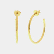 Orecchini in Argento 925 cerchio placcati oro