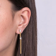 Orecchini in Argento 925 lunghi con cristalli