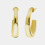Orecchini in Argento 925 ovali gold Collezione Amsterdam - BYSIMON gioielli