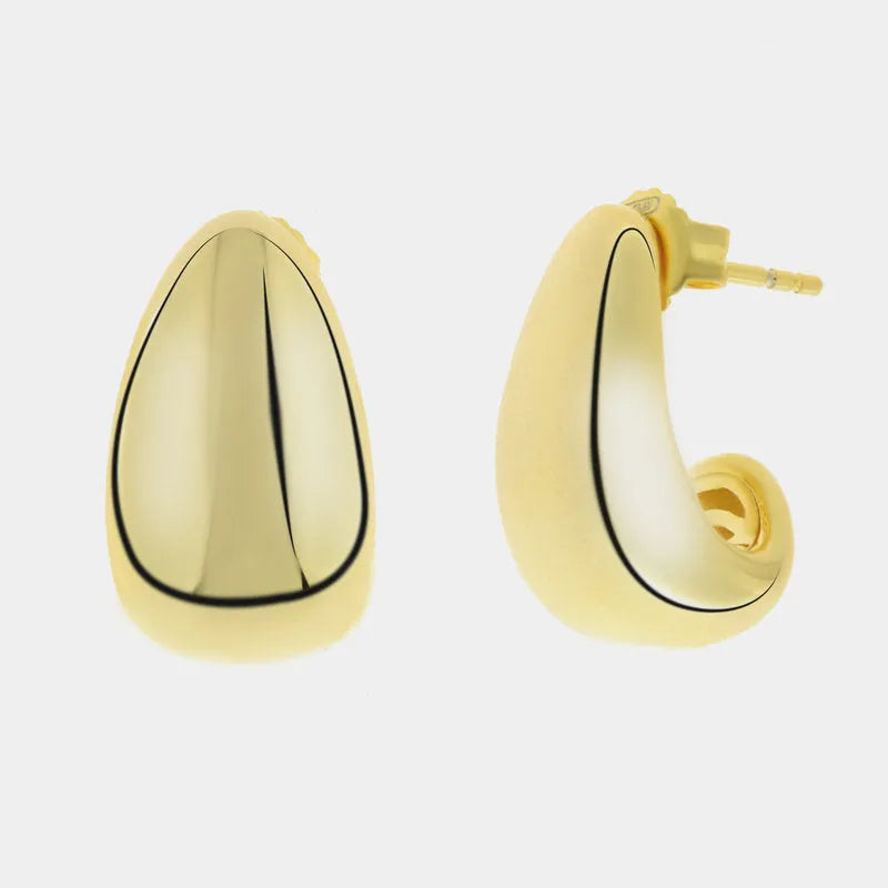 Orecchini in Argento 925 ovale bombato Collezione Amsterdam - BYSIMON gioielli