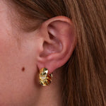 Orecchini in Argento 925 cerchio gold Collezione Amsterdam - BYSIMON gioielli