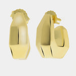 Orecchini in Argento 925 ovali bombati gold Collezione Amsterdam - BYSIMON gioielli