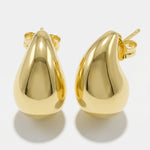 Orecchini in Argento 925 ovali bombati gold Collezione Amsterdam - BYSIMON gioielli