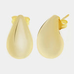 Orecchini in Argento 925 ovali bombati gold Collezione Amsterdam - BYSIMON gioielli