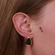 Orecchini in Argento 925 ovali bombati gold