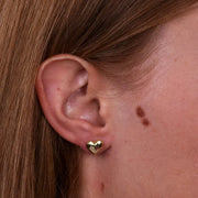 Orecchini in Argento 925 a lobo con cuore